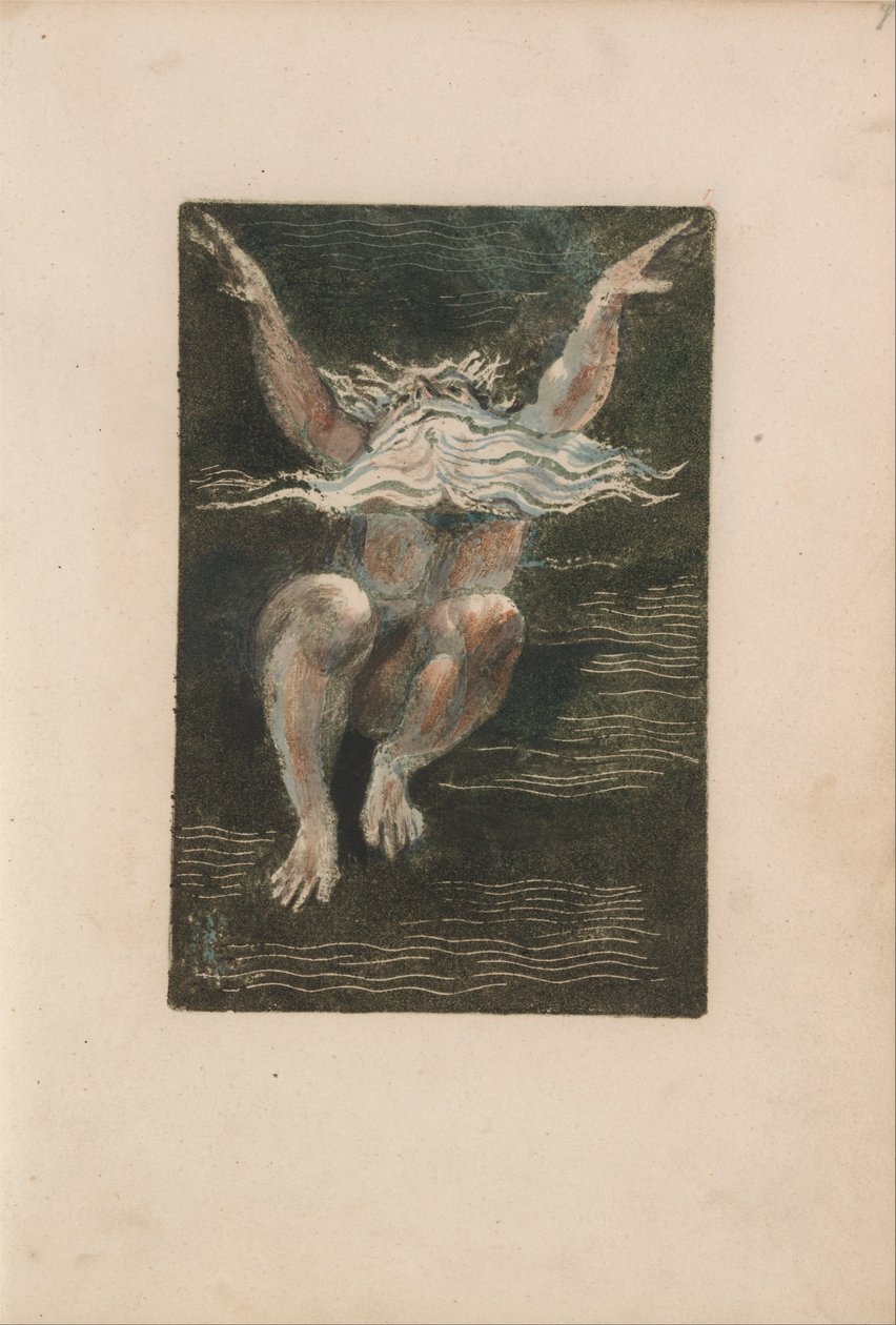 Het Eerste Boek van Urizen, Plaat 7 (Bentley 12) door William Blake