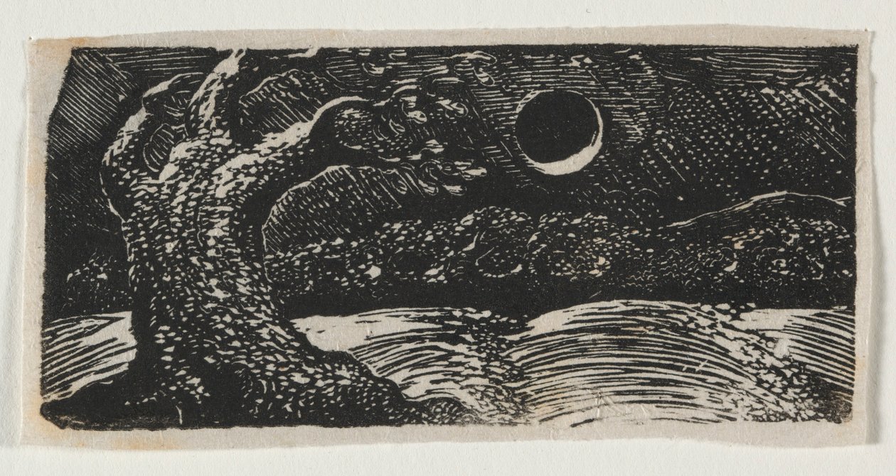 De Pastoralen van Vergilius, Ecloge I: De Verwoeste Boom, 1821 door William Blake