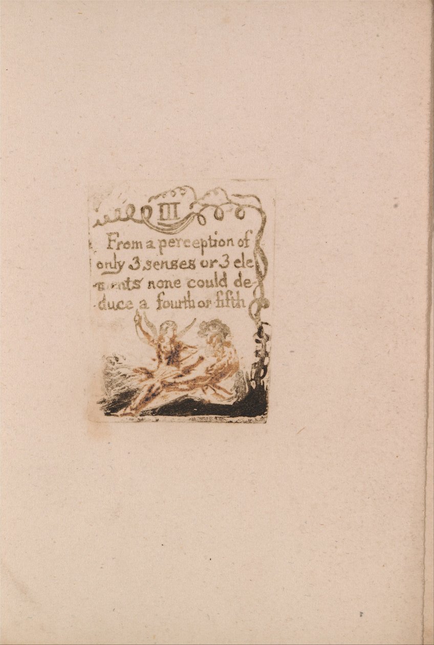 Er Is Geen Natuurlijke Religie, Plaat 5, III Van een Waarneming.... (Bentley a6) door William Blake