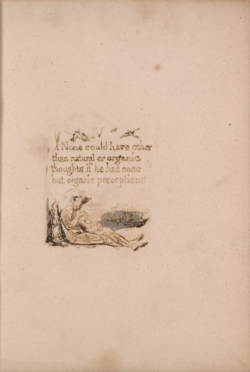 There Is No Natural Religion, Plaat 6, IV None could have . . . . (Bentley a7) door William Blake