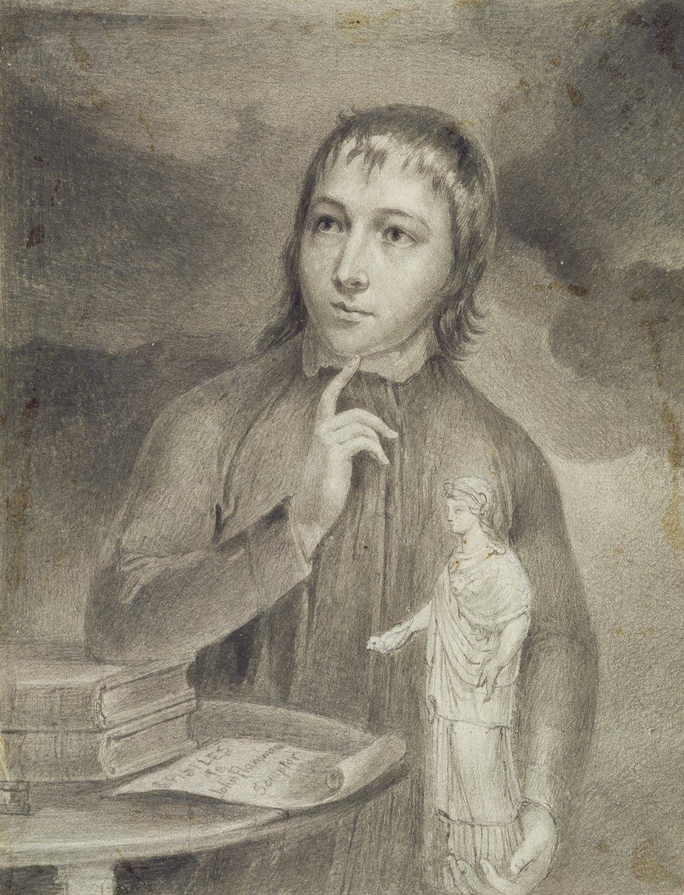 Thomas Alphonso Hayley, halflang portret, c.1800 door William Blake