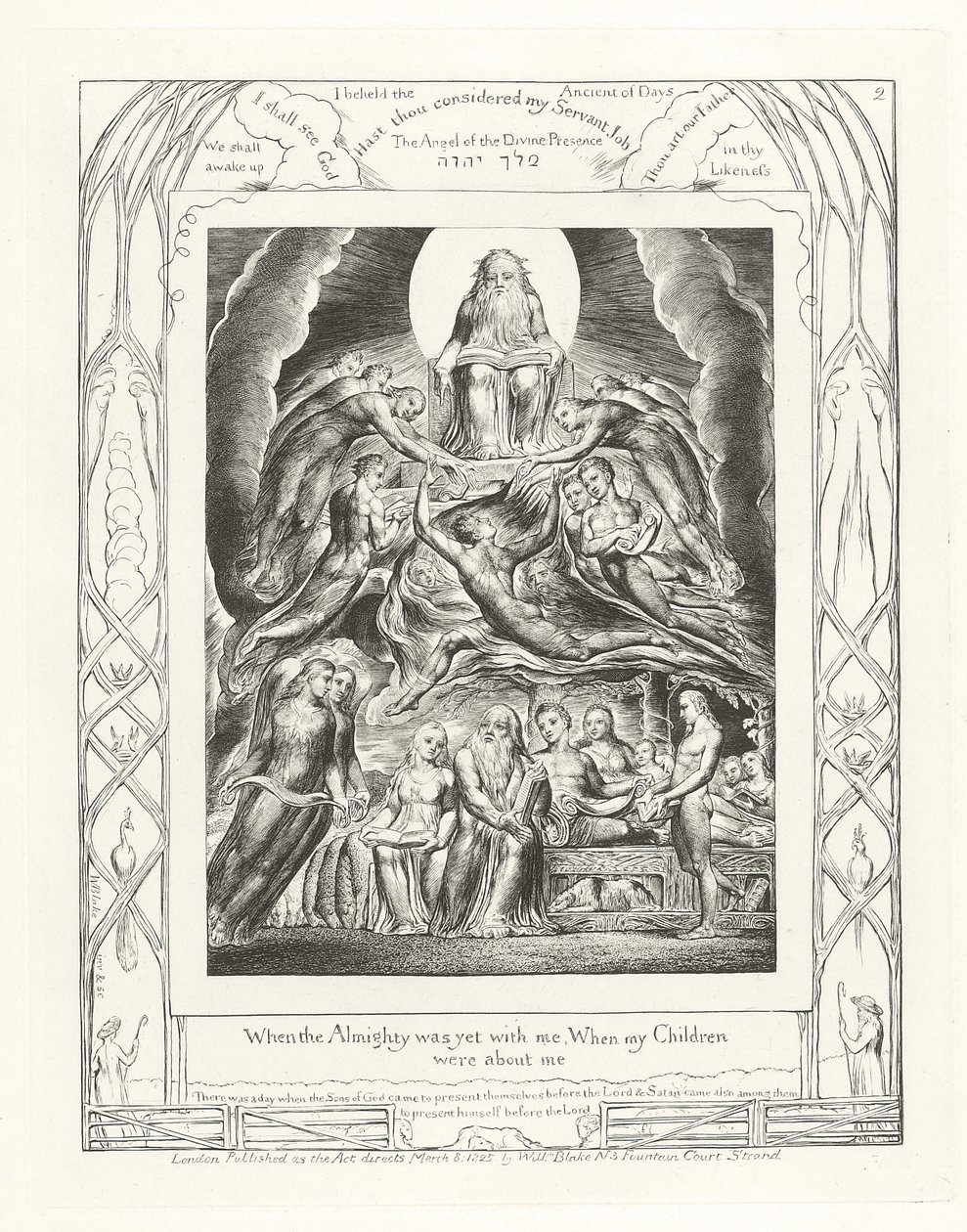 Toen de Almachtige nog bij mij was, toen mijn kinderen om mij heen waren door William Blake