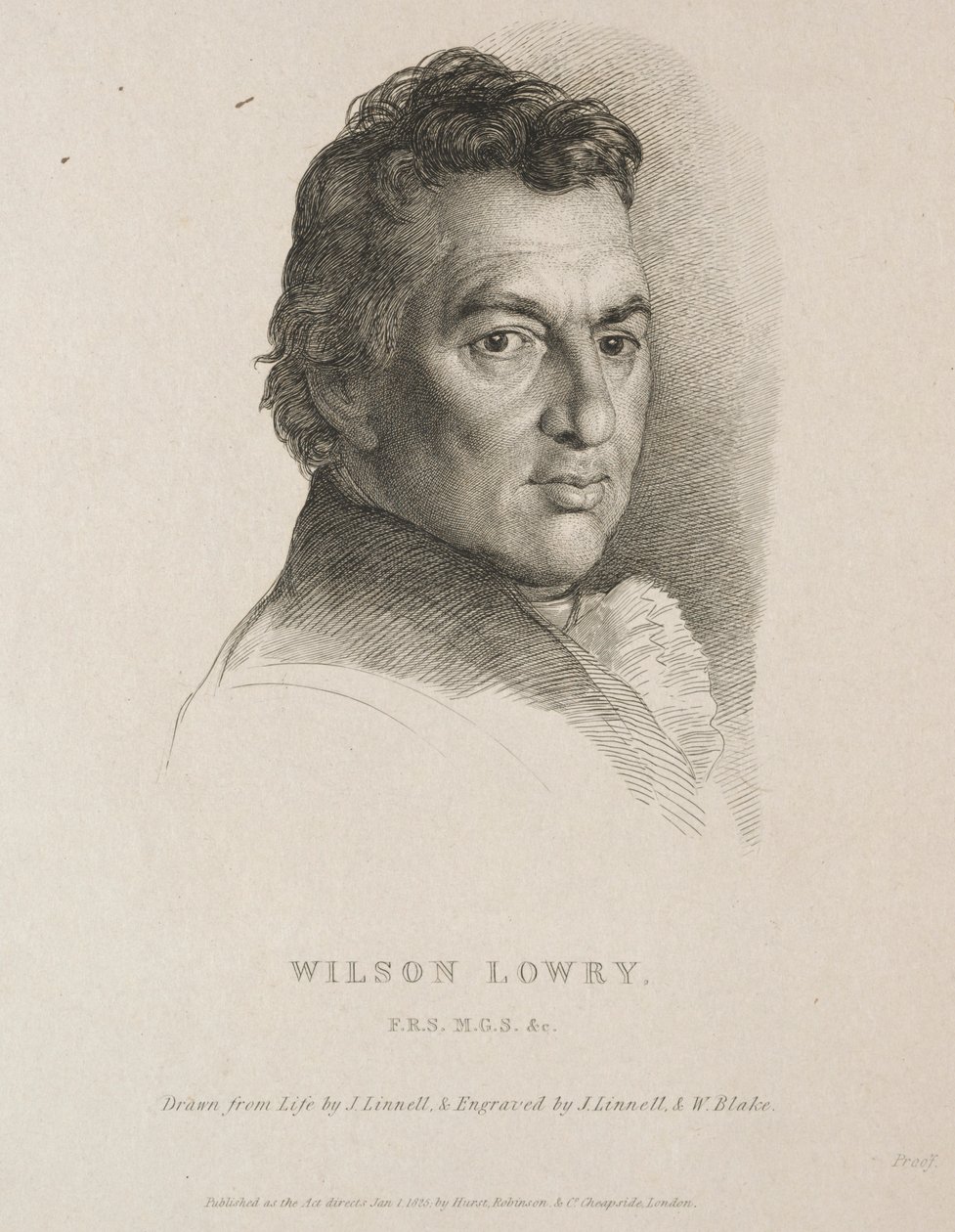 Wilson Lowry, 1825 door William Blake