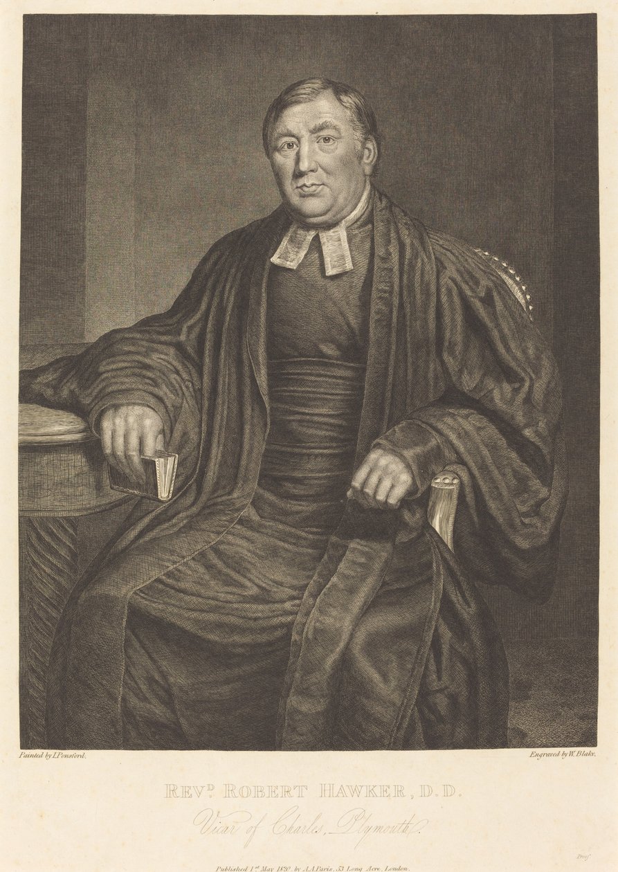 Ds. Robert Hawker, D.D. door William Blake after John Ponsford