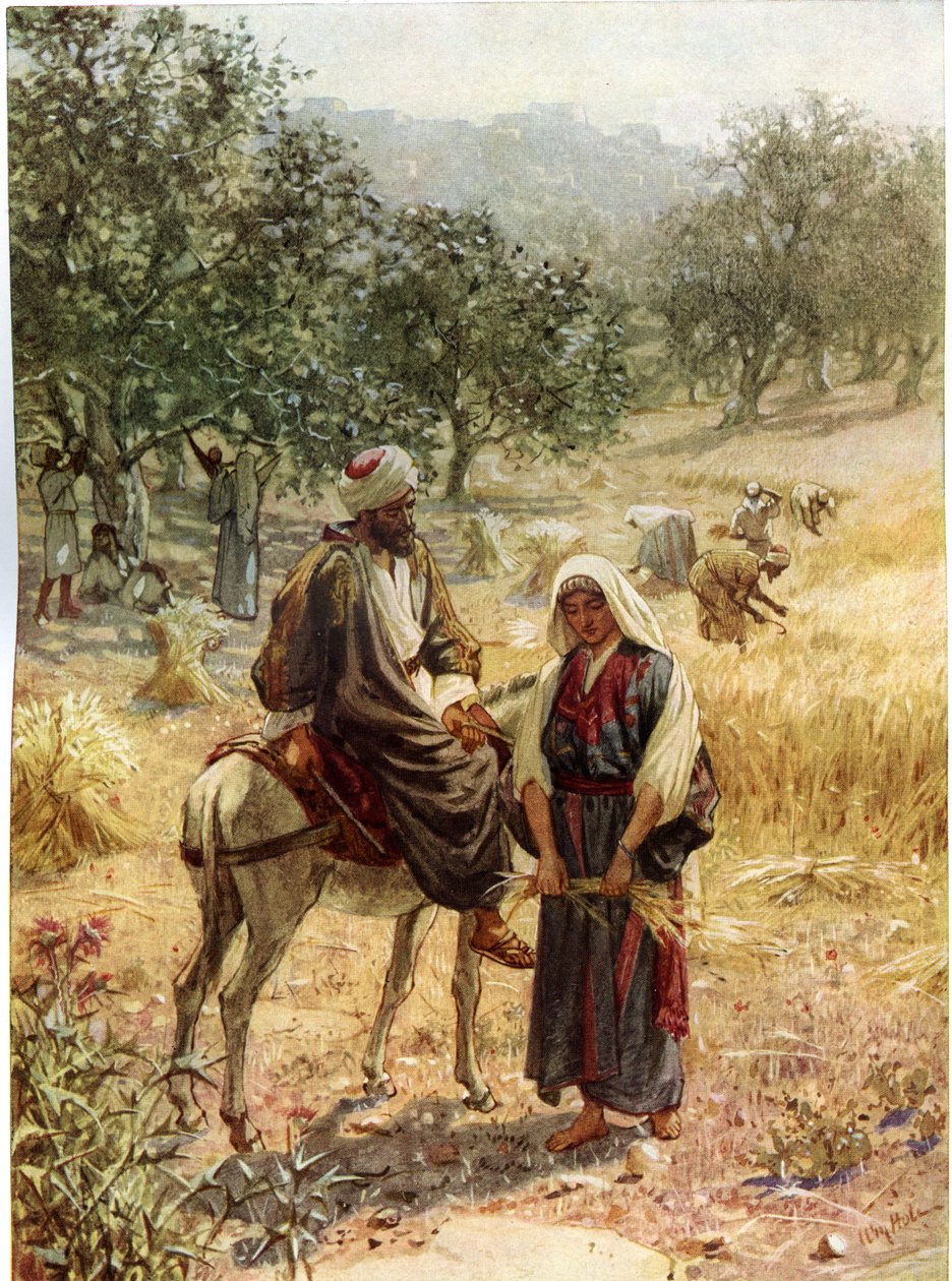 Boaz en Ruth door William Brassey Hole