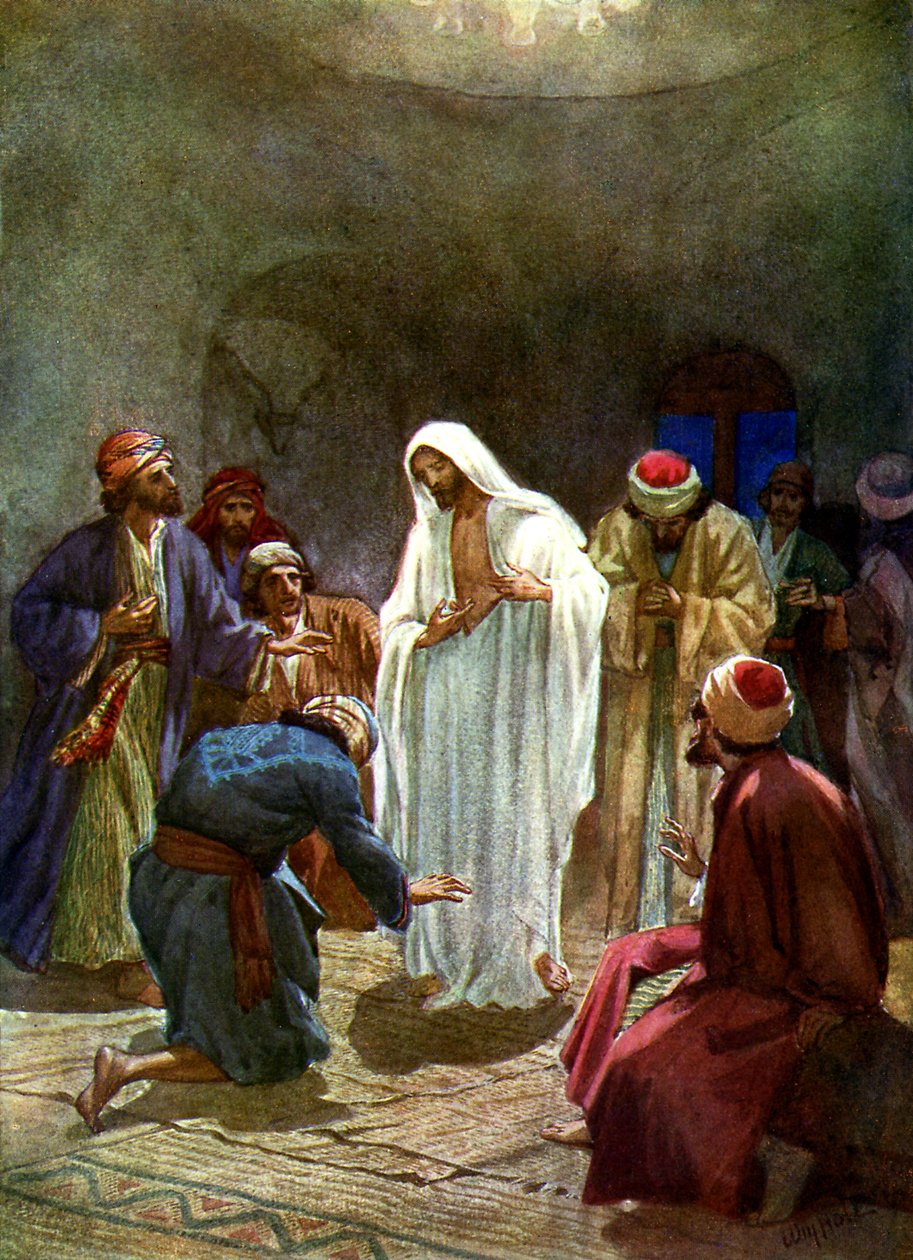 Jezus toont de discipelen zijn wonden door William Brassey Hole