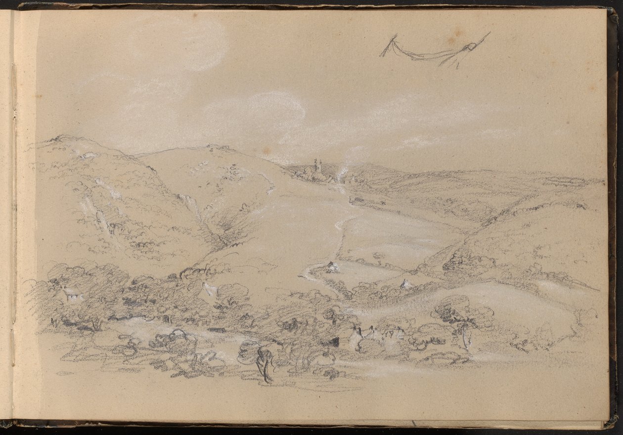Heuvel- en Dalscène door William Brockedon