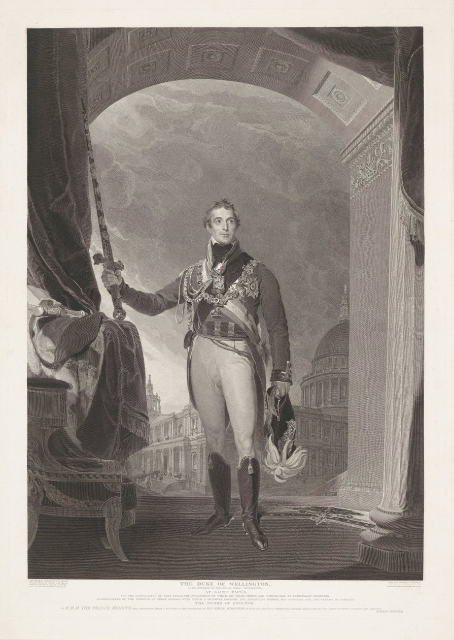 Portret van Arthur Wellesley, hertog van Wellington door William Bromley (I)
