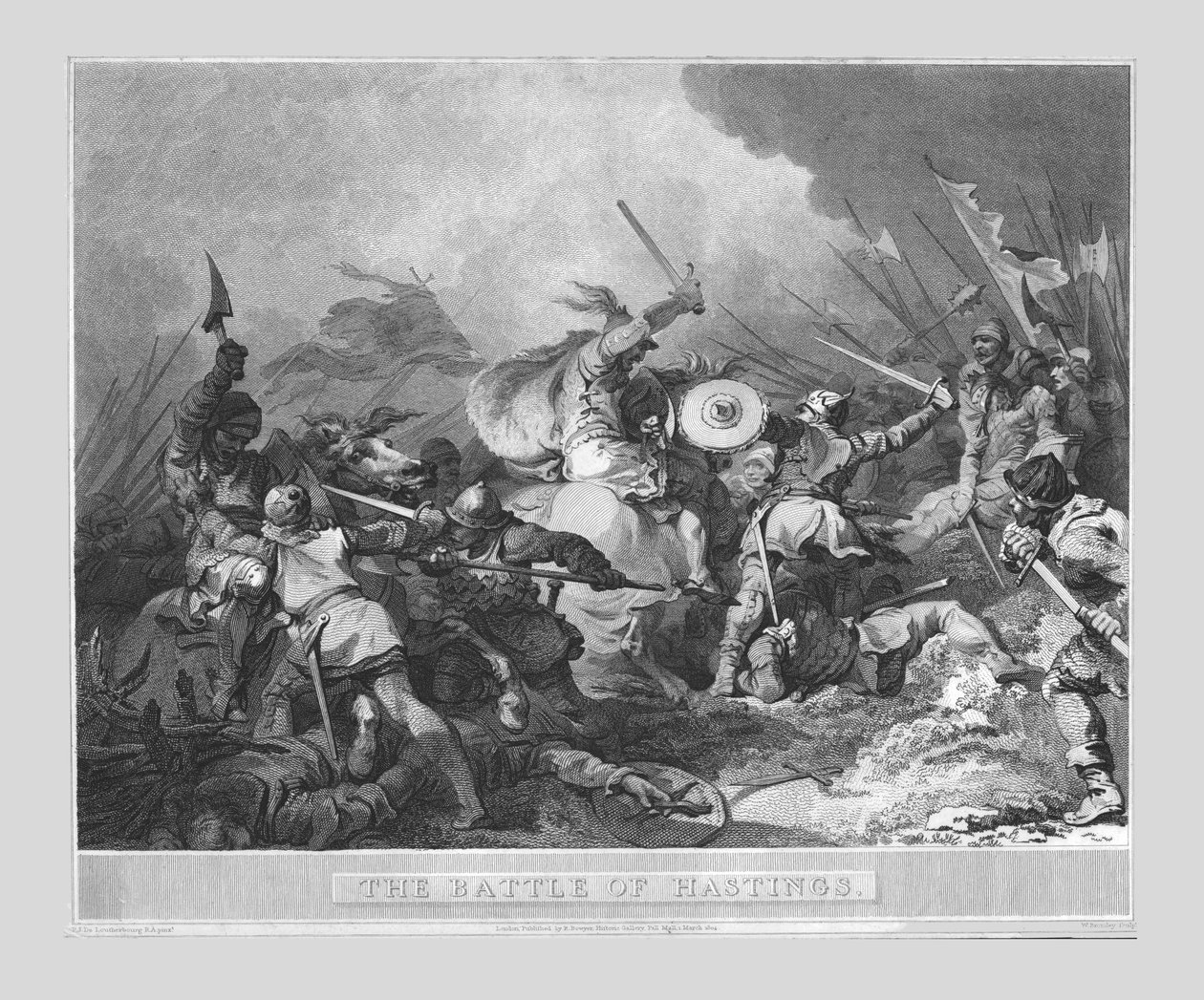 De Slag bij Hastings door William Bromley