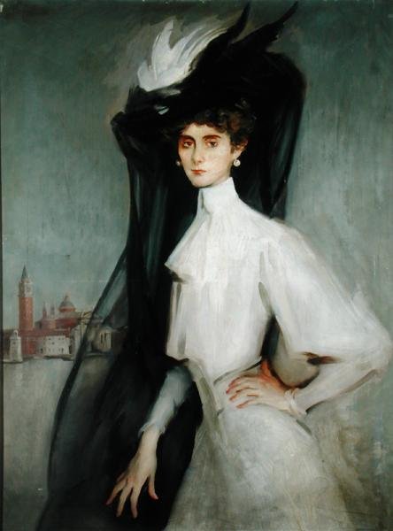 Olga Alberta, barones de Meyer door William Bruce Ellis Ranken