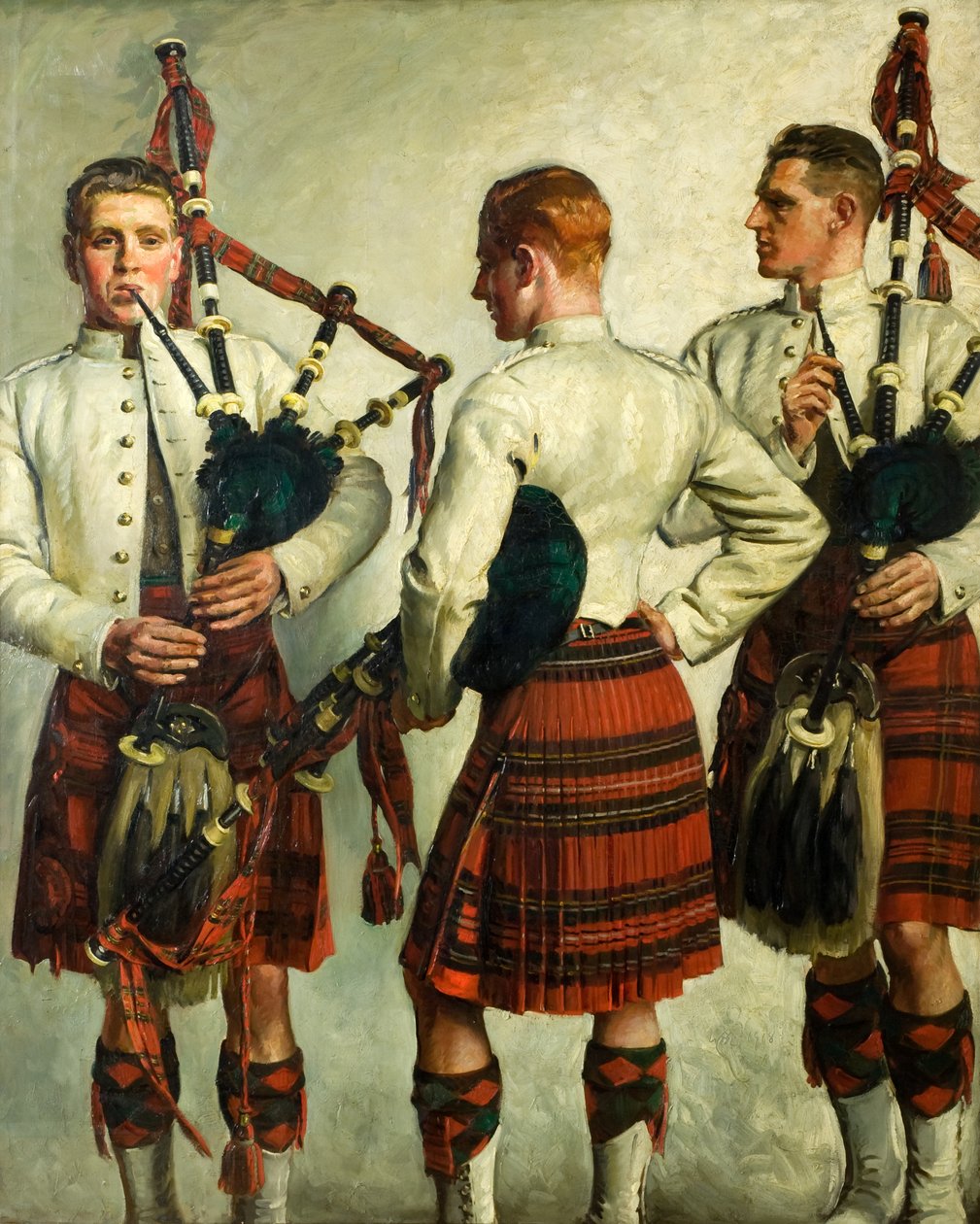Pijpoefening door William Bruce Ellis Ranken