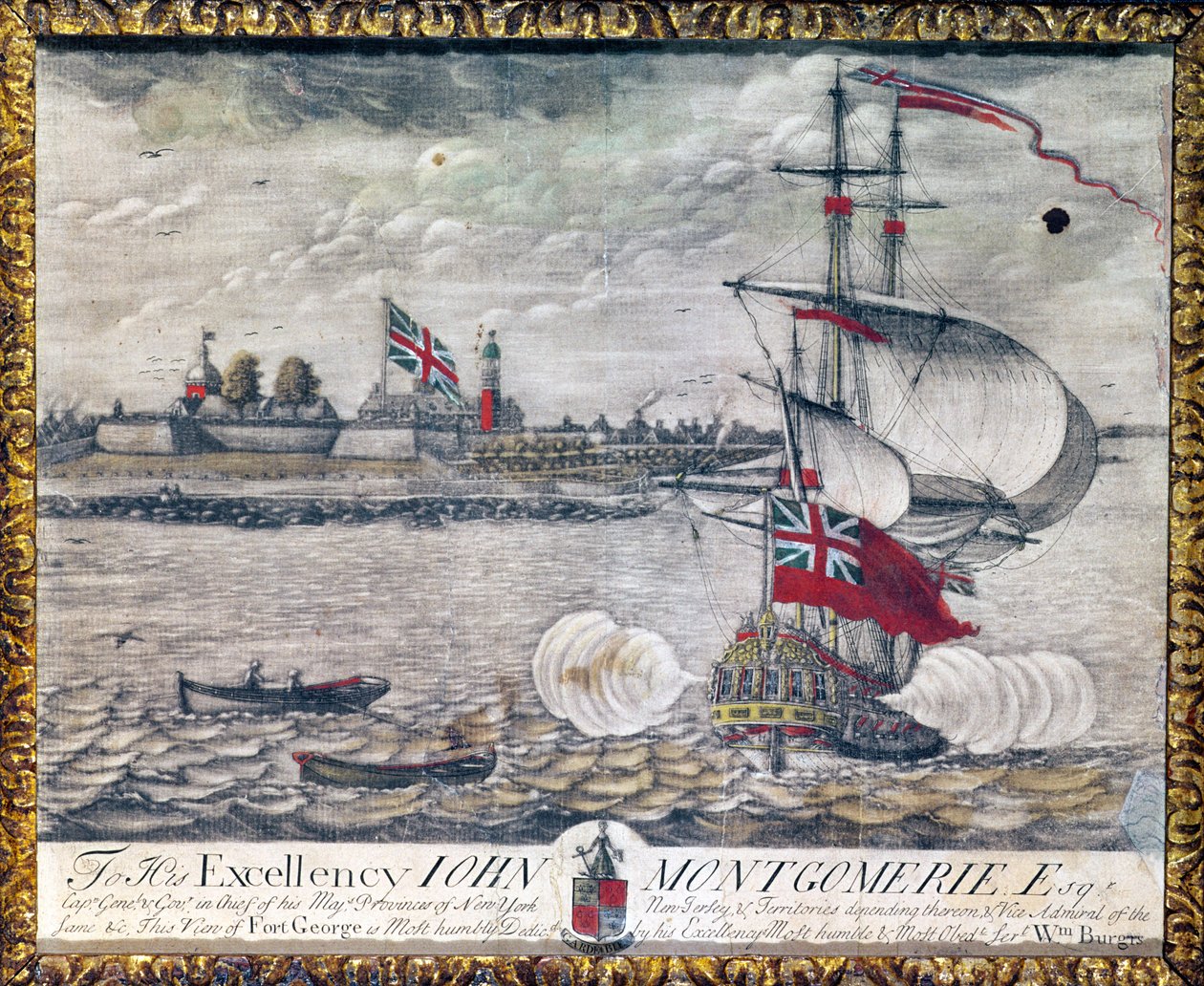 Aan Zijne Excellentie John Montgomerie Esq. (Uitzicht op Fort George) door William Burgis