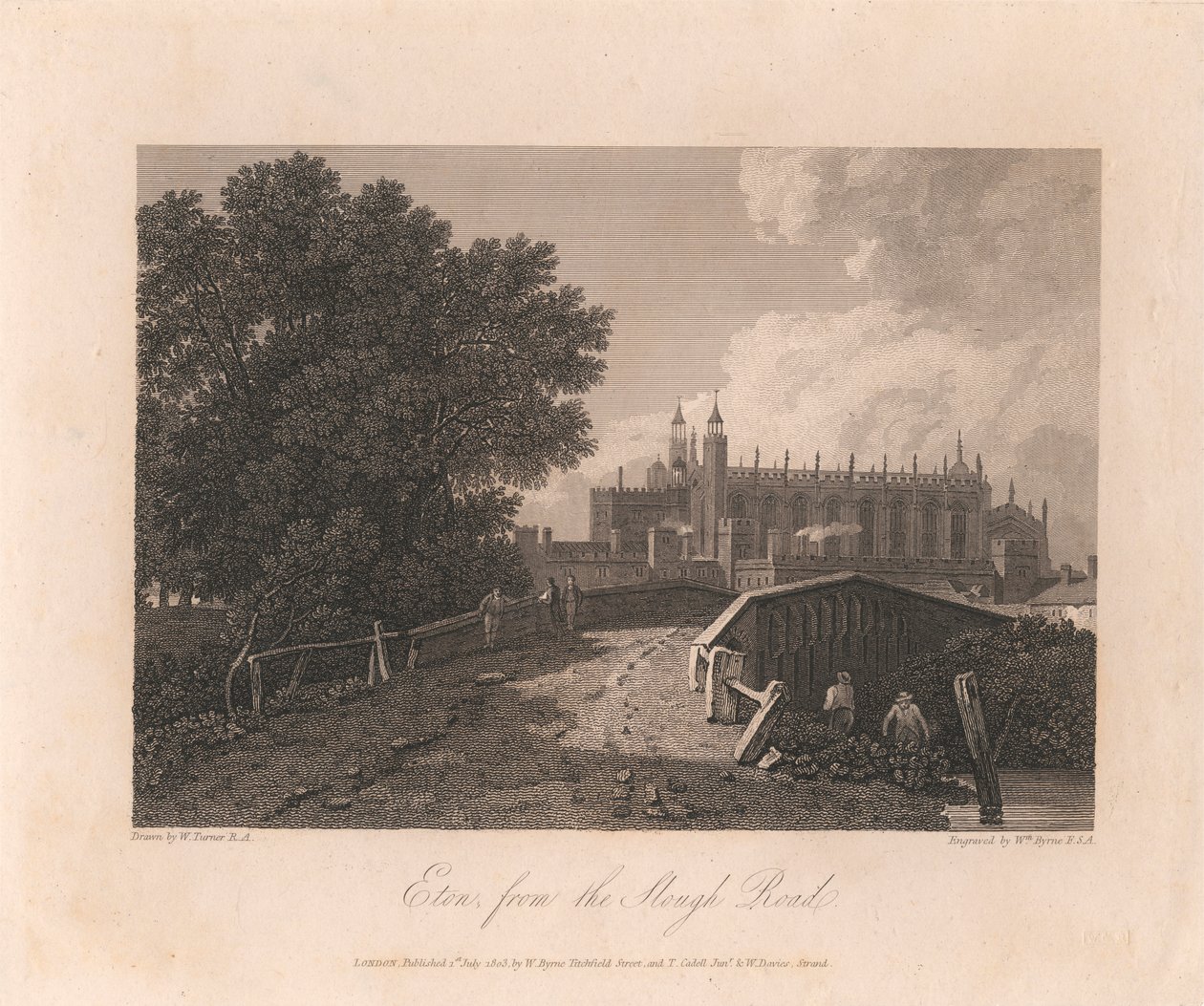 Eton, vanaf de Slough Road door William Byrne
