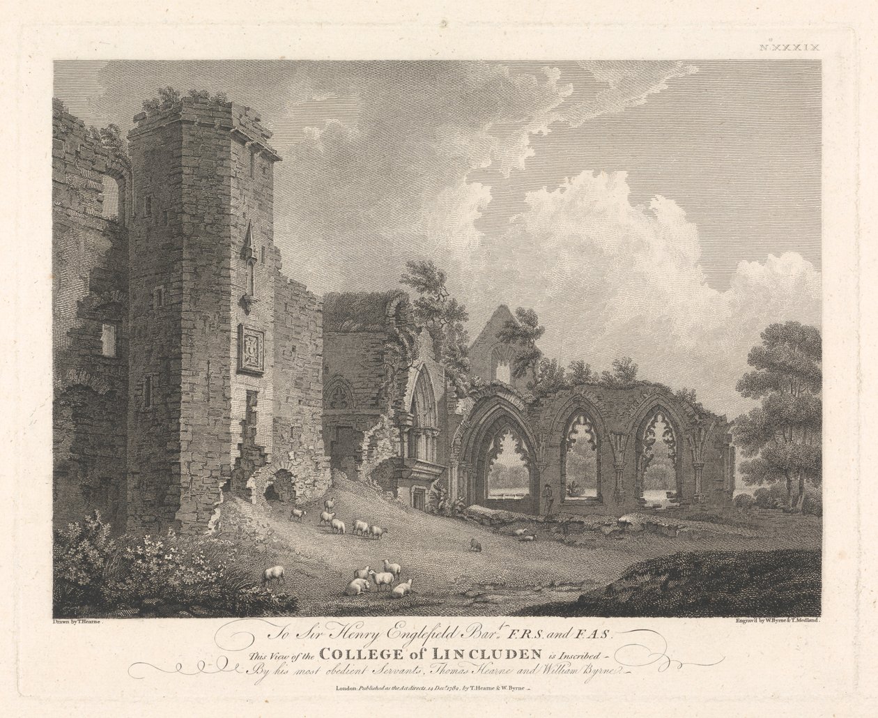 De Ruïnes van het College van Lincluden door William Byrne