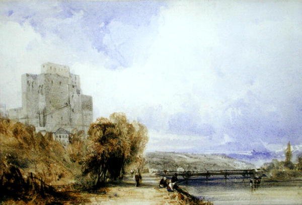 Chateau de Montboucher door William Callow