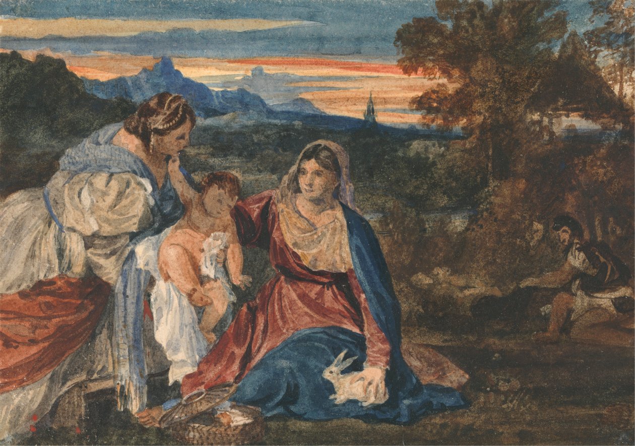 Madonna met een konijn door William Callow