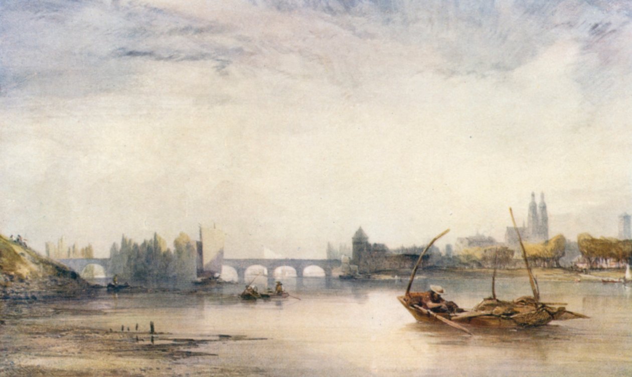 Tours (kleurenlitho) door William Callow