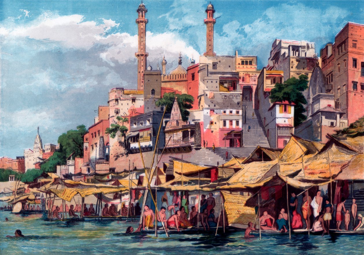 Benares, India door William Carpenter