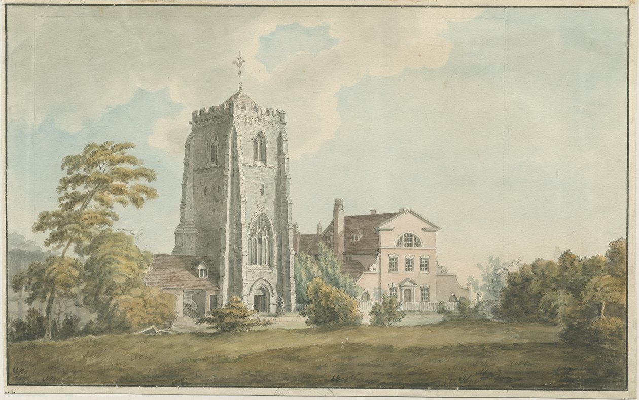 Ranton Abbey [Priory]: aquarel, nd [laat 18e eeuw] door William Carter
