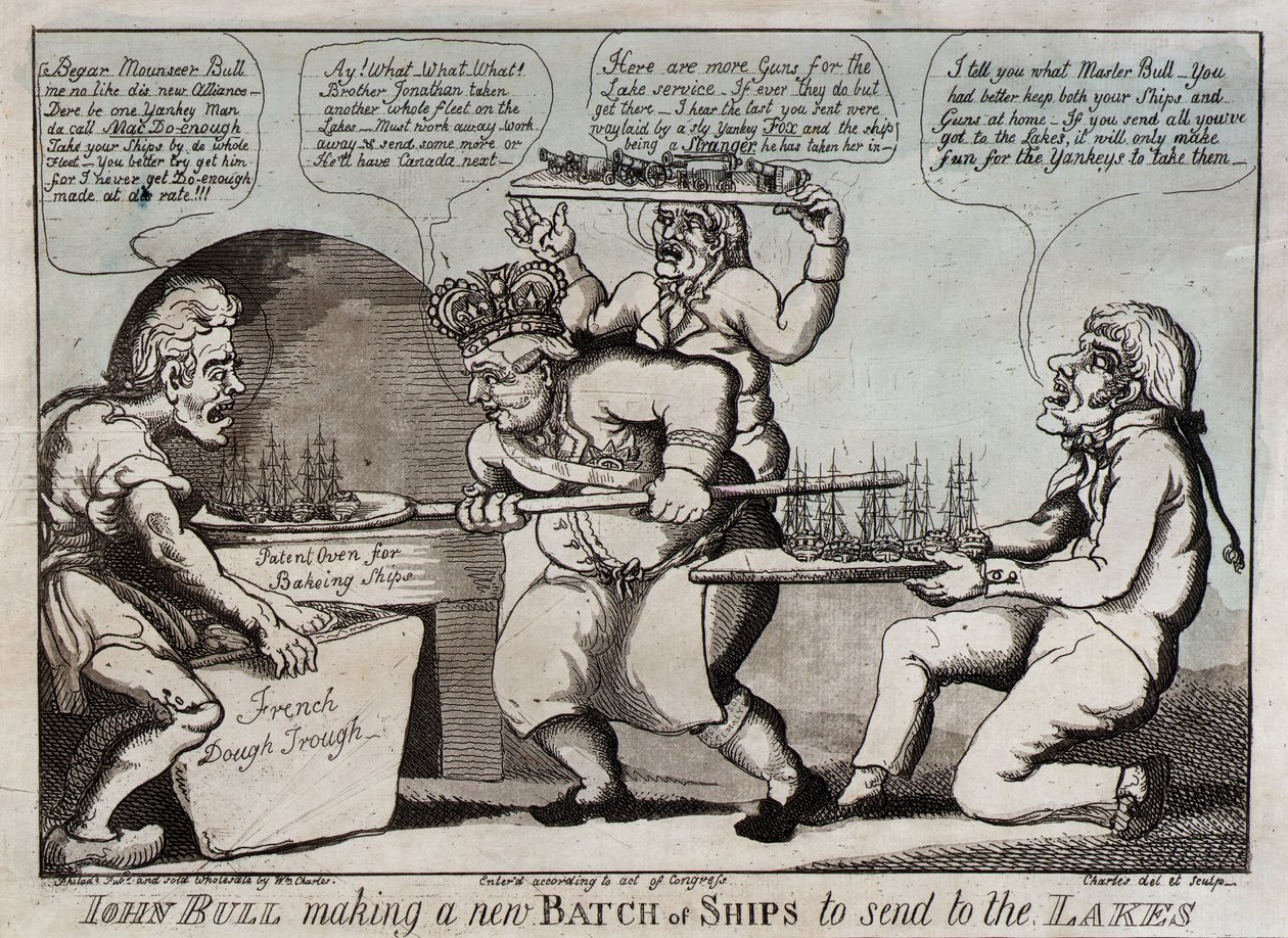 John Bull maakt een nieuwe lading schepen om naar de meren te sturen door William Charles