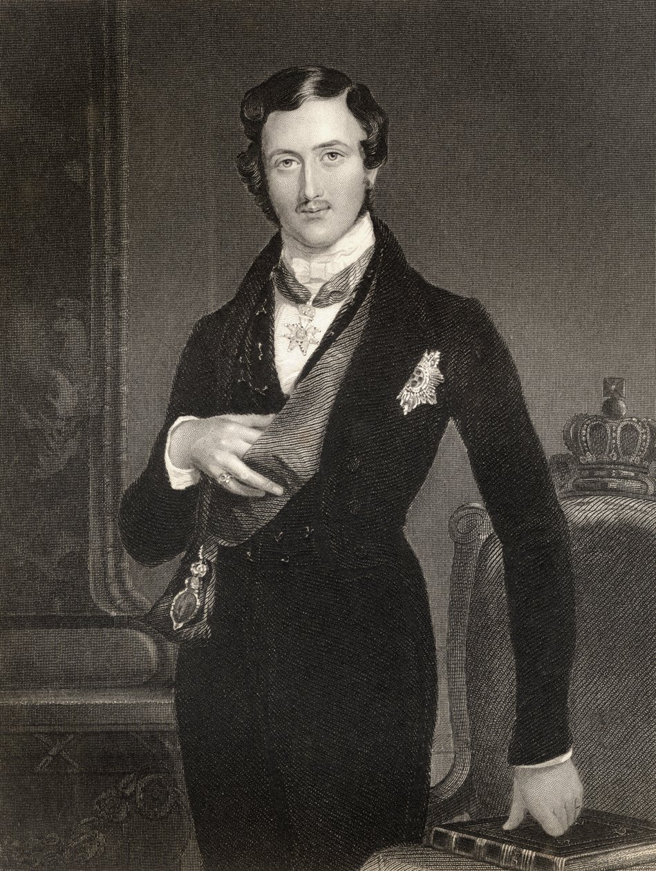Albert Prins-Gemaal van Groot-Brittannië, gegraveerd door W. Holl, uit 