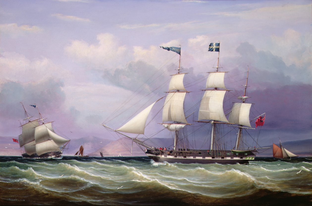 Schip Helen van 330 ton register gebouwd in Greenock in 1819 door William Clark