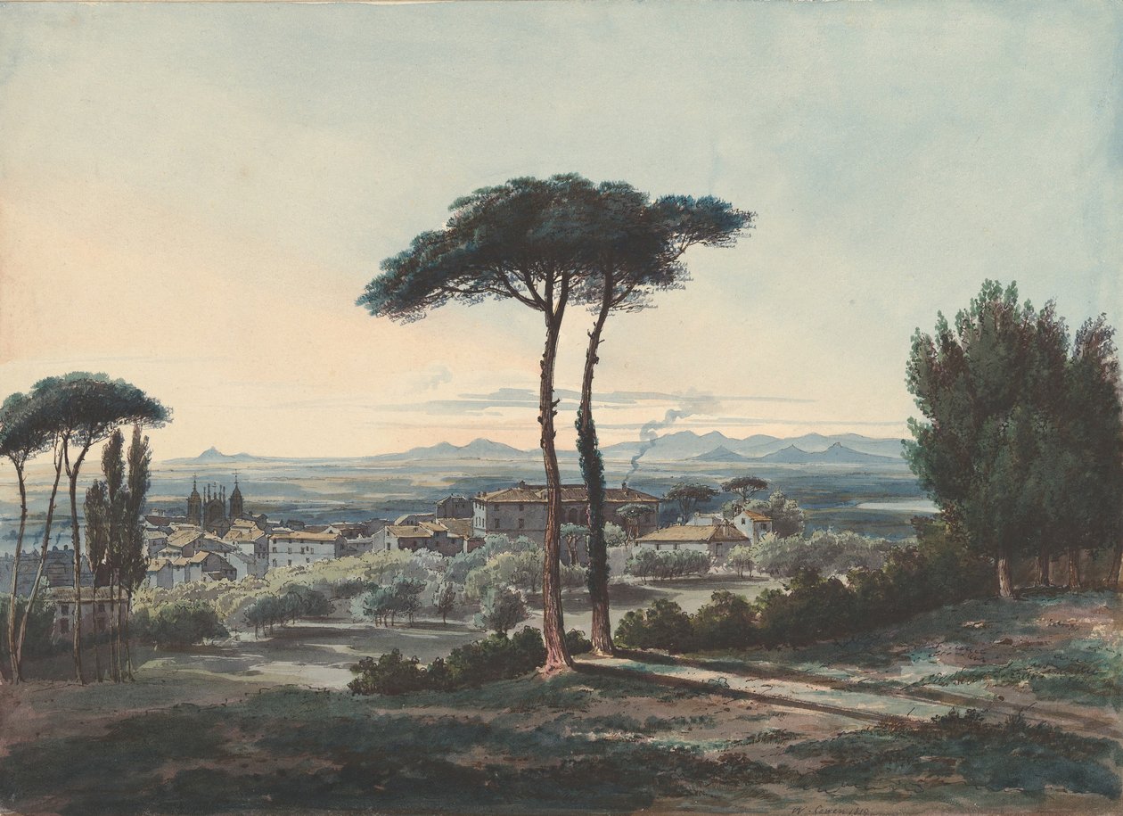 Frascati, nabij Rome, 1819 door William Cowen