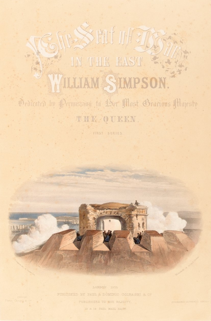 Malakoff of ronde toren, ca. 1855 door William Crimea Simpson