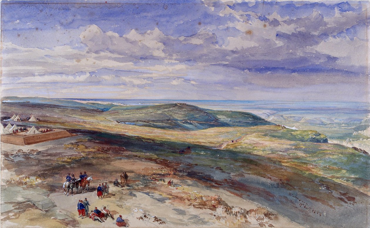 Het veld van Inkerman, 17 oktober 1854 door William Crimea Simpson