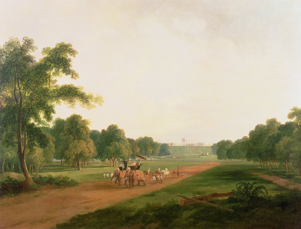 Een Jachtpartij in India door William Daniell
