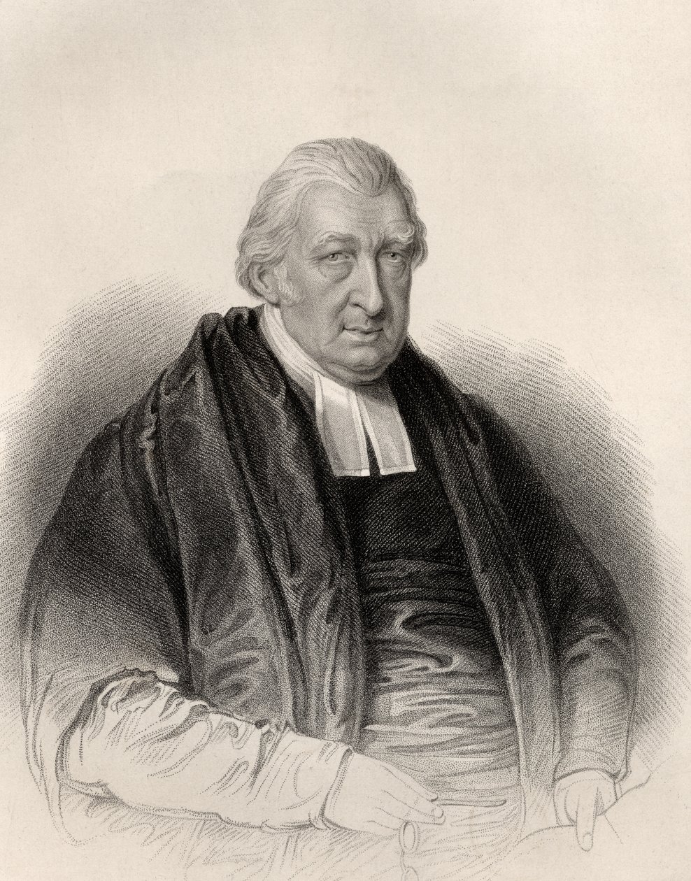 Dominee Rowland Hill, gegraveerd door S. Freeman, uit 