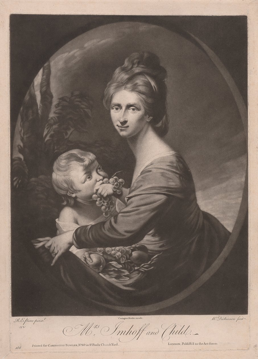 Mrs. Imhoff en Kind door William Dickinson