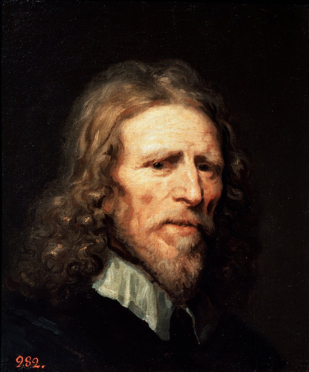 Portret van Abraham van der Doort, voor 1640 door William Dobson