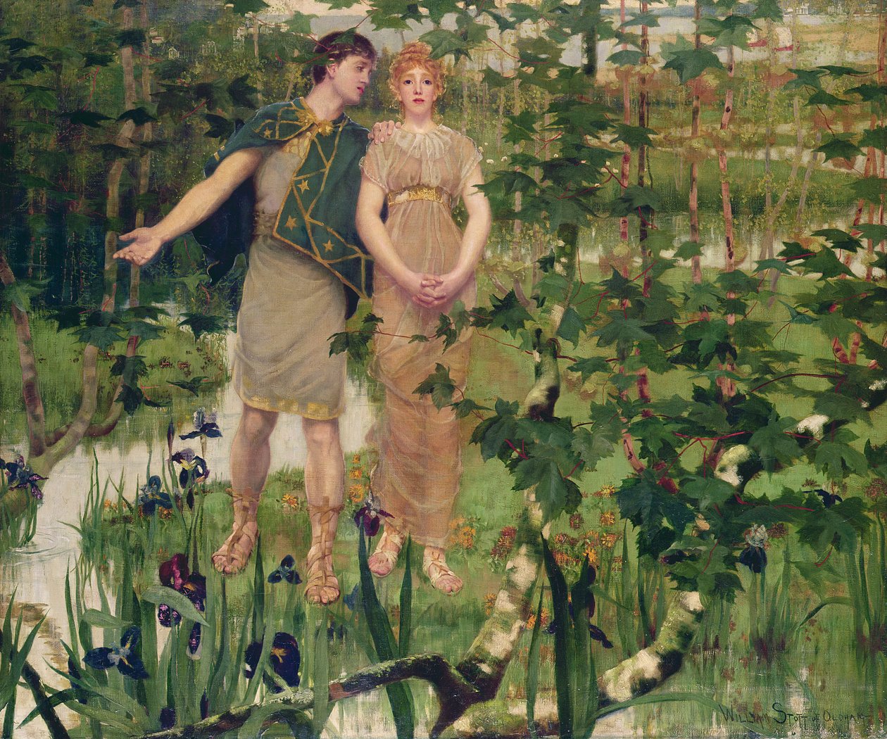 De Gelukkige Vallei, 1898 door William Edward Stott