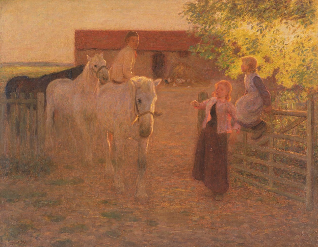 De oude poort, c.1896 door William Edward Stott