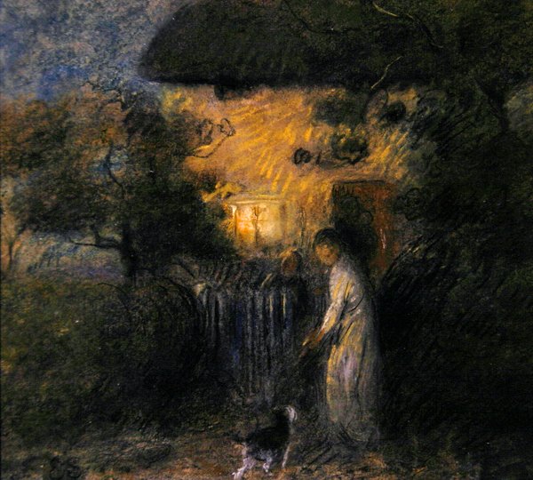 De zwerfkat, c.1890 door William Edward Stott
