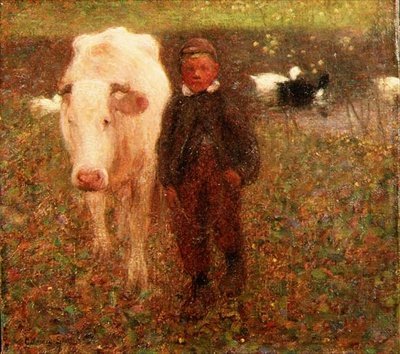 De witte koe door William Edward Stott