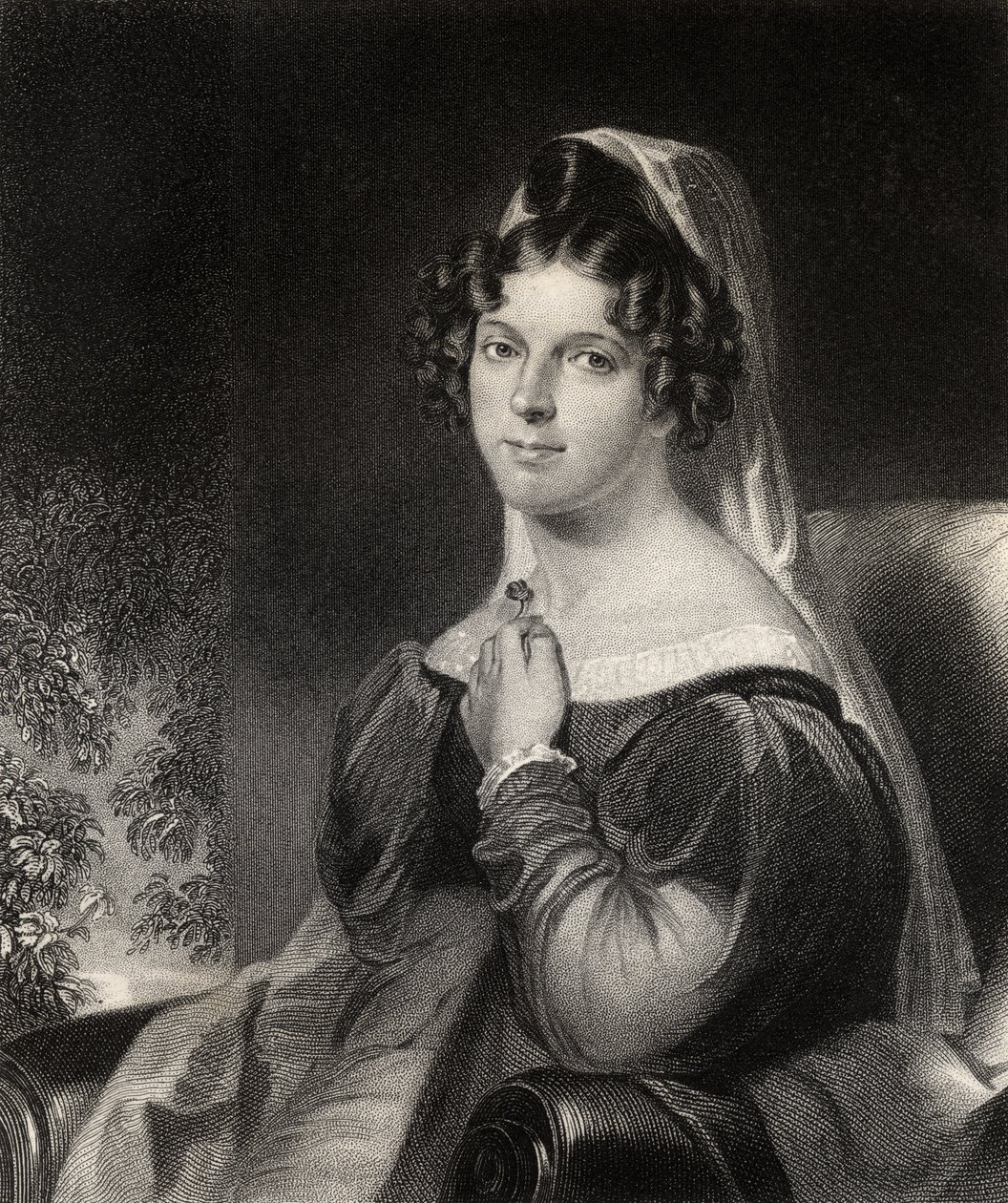Felicia Dorothea Hemans, gegraveerd door W.Holl, uit 