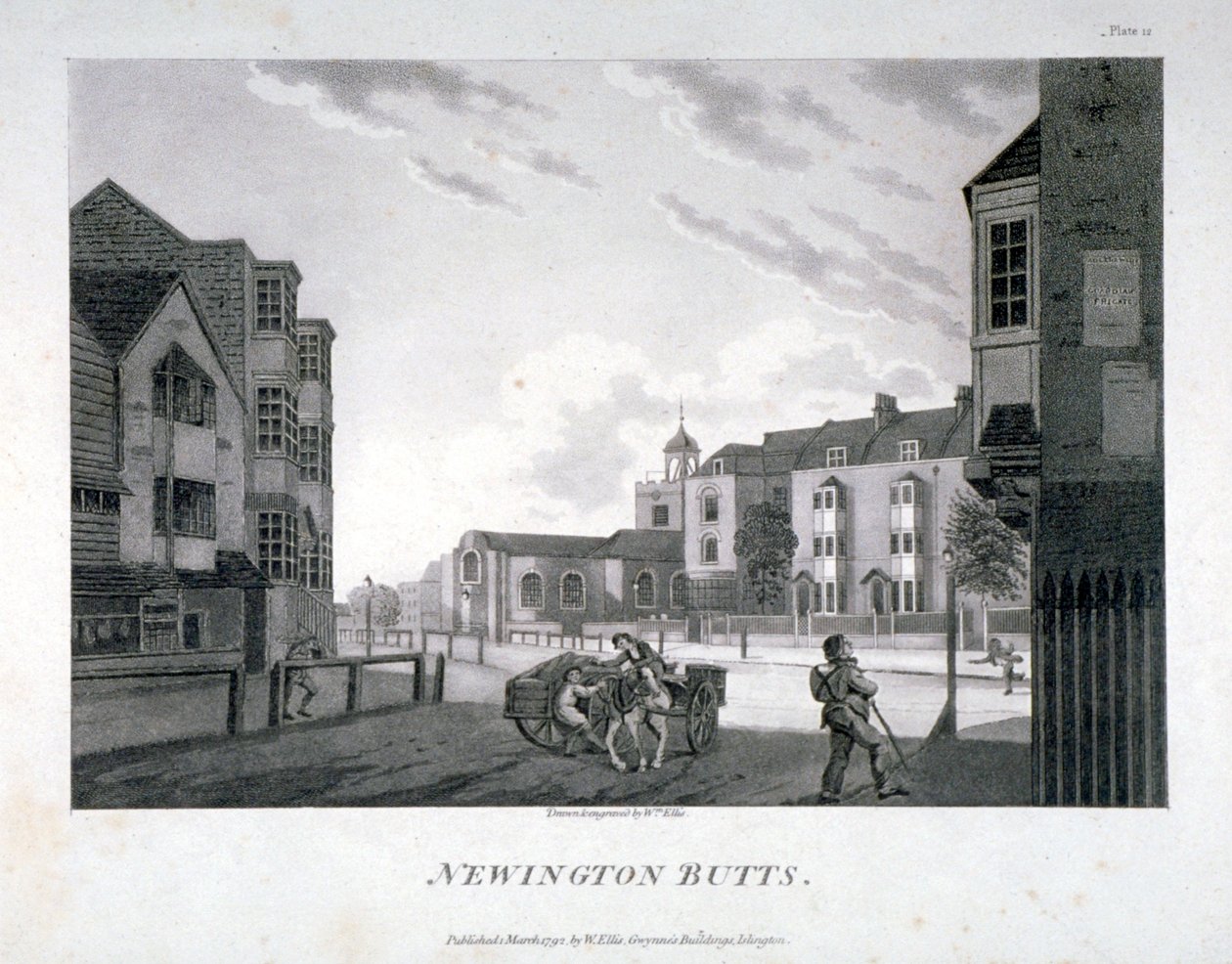 Newington Butts, Southwark, Londen door William Ellis