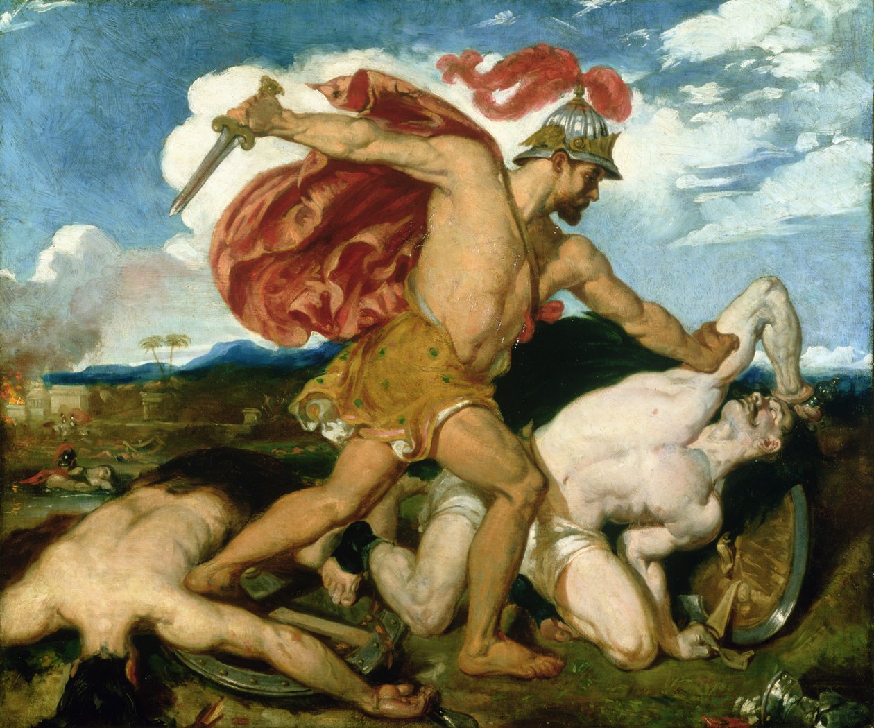 Benaia, ca.1829 (olieverf op doek) door William Etty
