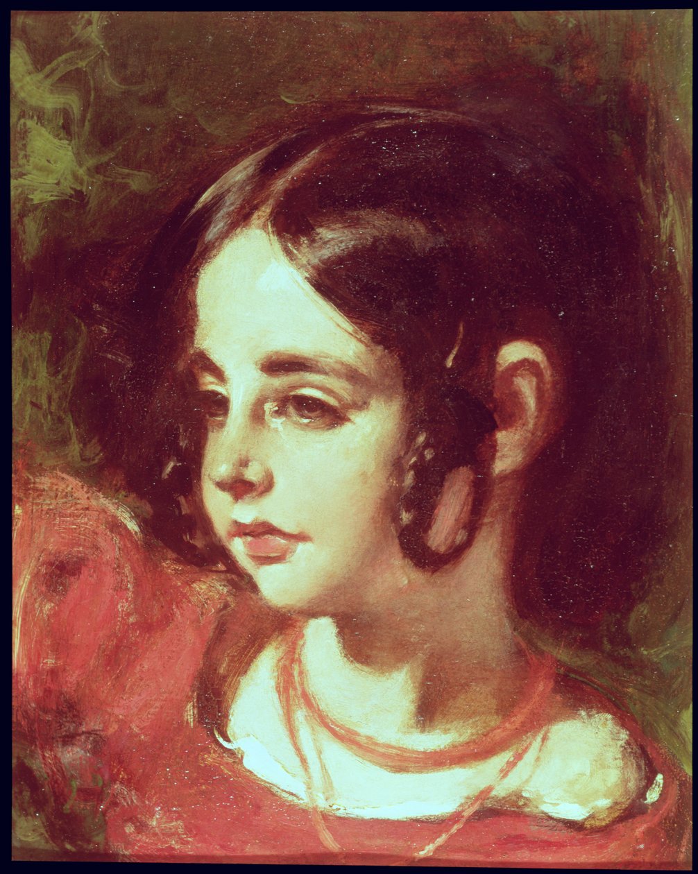 Hoofd van een Meisje door William Etty