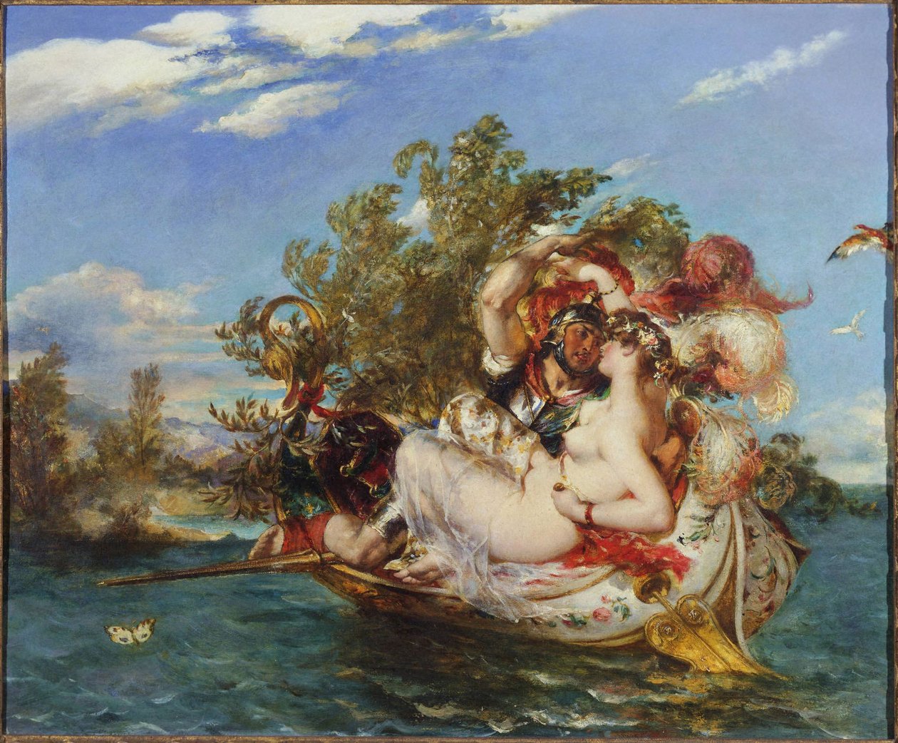 Phaedria en Cymochles door William Etty