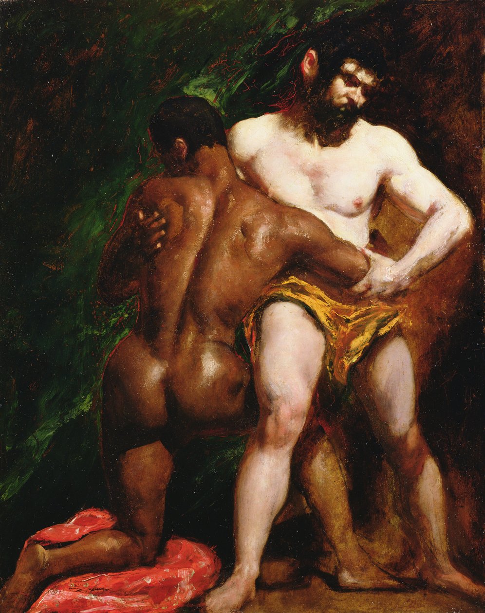 De worstelaars door William Etty