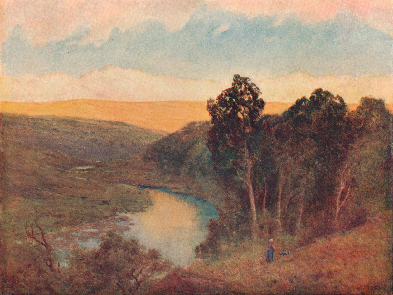 Middagzon op de Galloway Hills door William Eyre Walker