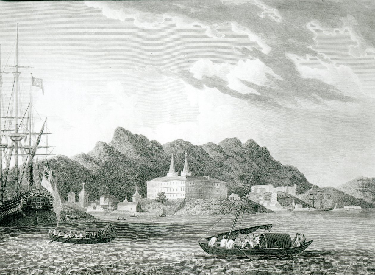 Haven van Rio de Janeiro, met het Benedictijnse klooster door William F. Wilson