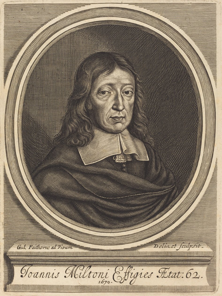 John Milton door William Faithorne