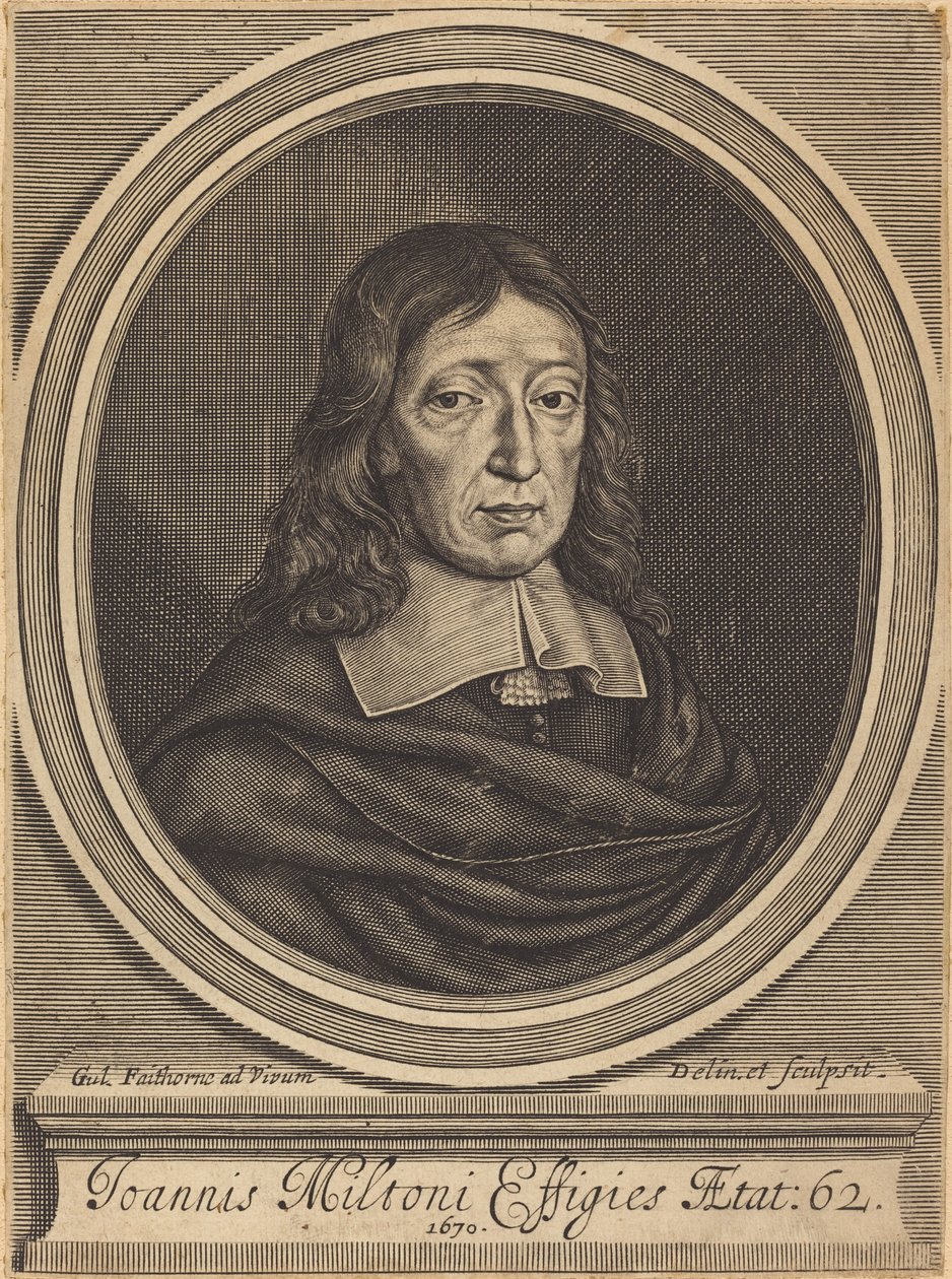 John Milton door William Faithorne