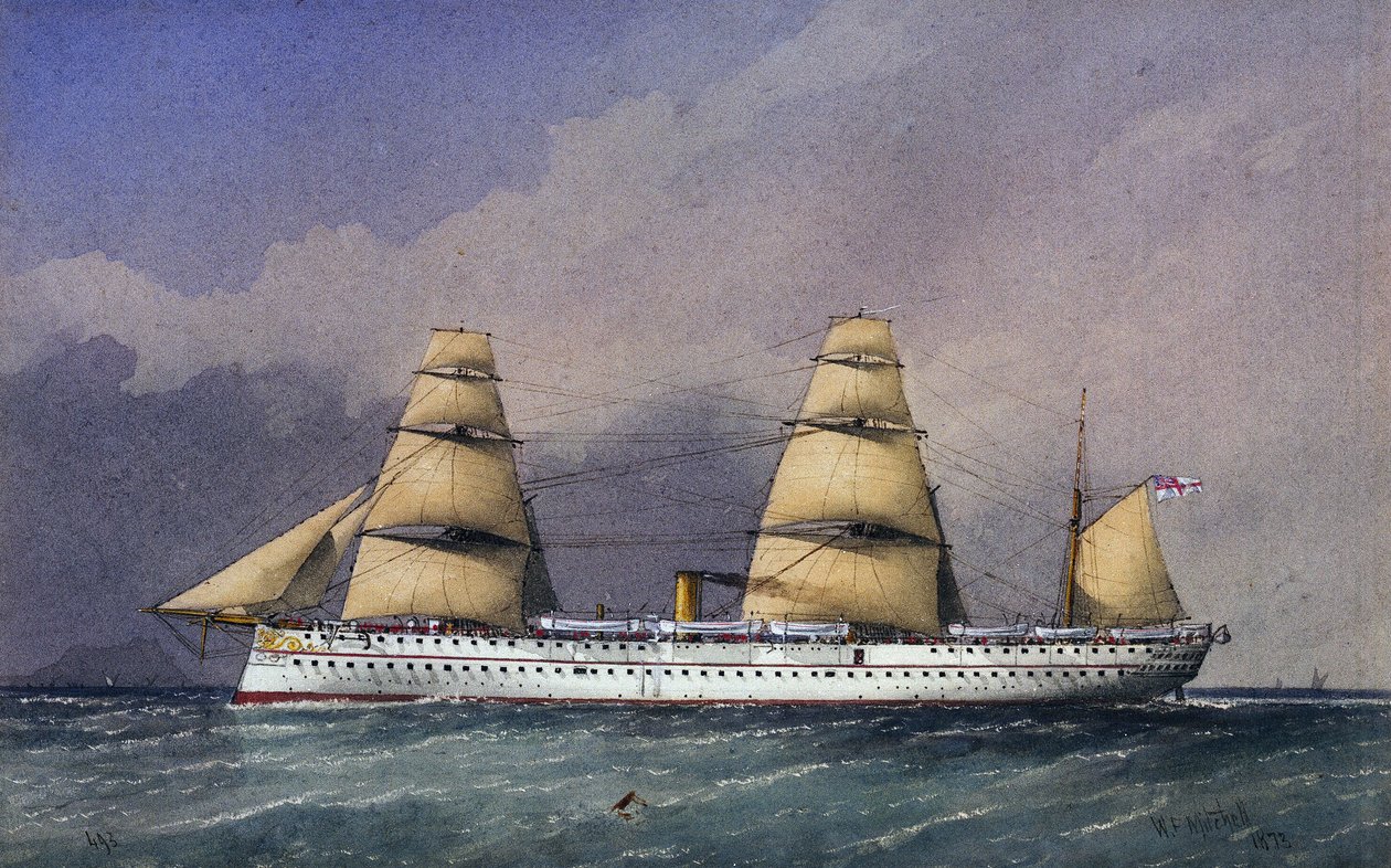 Het schip HMS 
