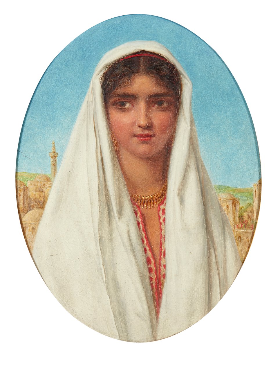 Portret van een Arabisch Meisje door William Gale