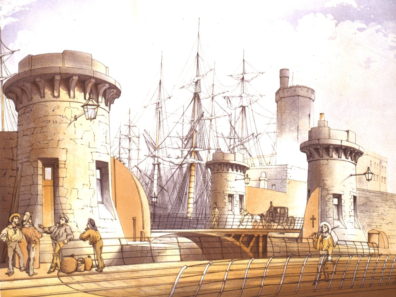 Stanley Dock Gates, 1864 door William Gavin Herdman